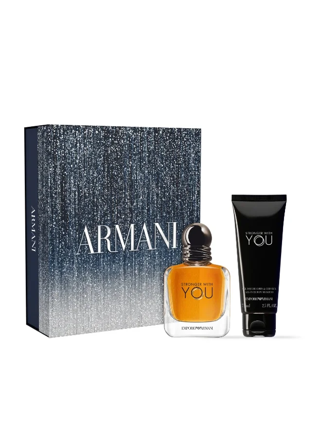 armani Stronger with you 75ML eau de toilette holiday Set