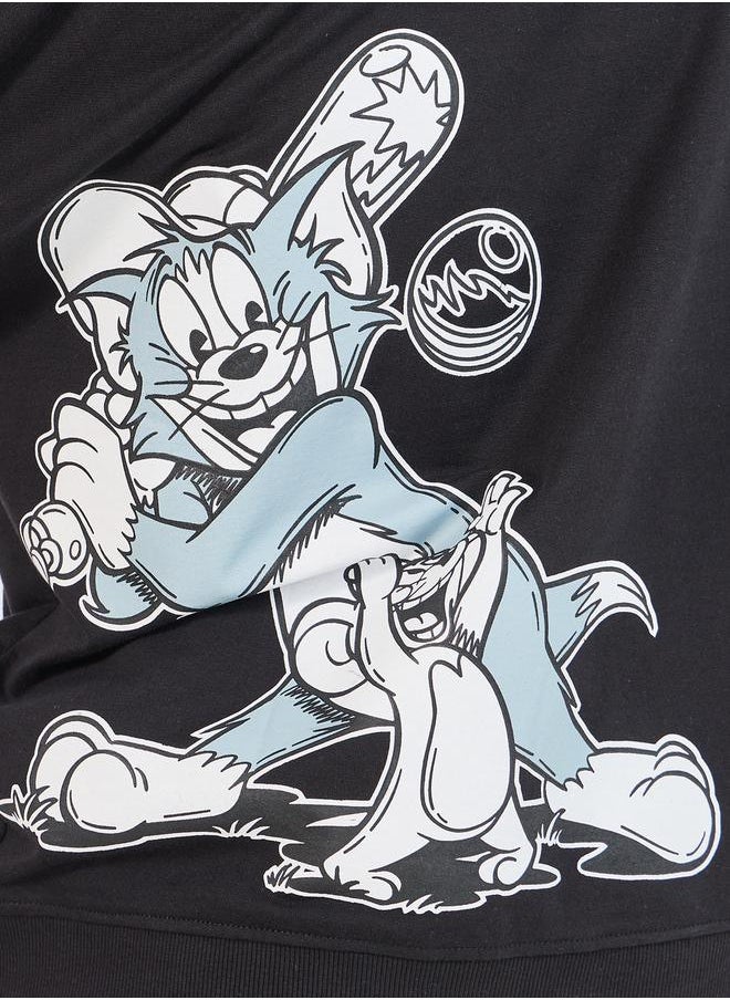 Tom & Jerry Character Print Oversized Hoodie - pzsku/Z305592533D643FB3016BZ/45/_/1732177940/4808cdb8-79af-4e62-a809-9c86696ab488