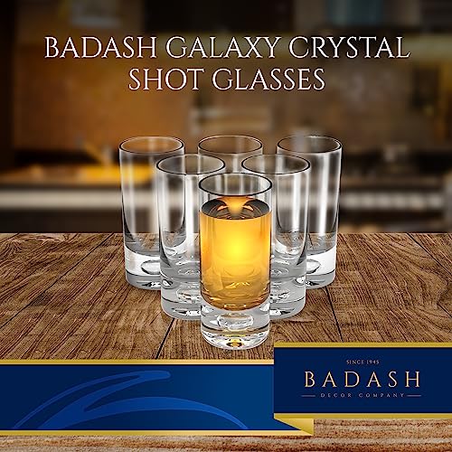 Badash Galaxy Crystal Shot Glasses - 4" Tall 3oz Lead-Free Glassware Set of 6 - Image 2