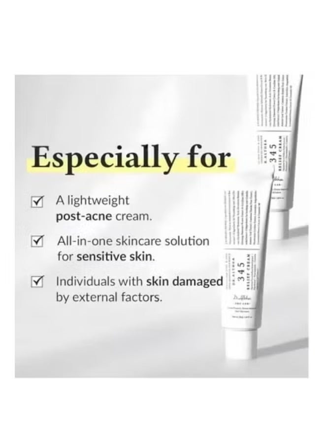 Dr.Althea 345 Relief Cream - Soothing Face Moisturizer with Niacinamide & Panthenol | Blemish Care, Hydration & Redness Relief | Vegan Korean Skincare for All Skin Types | 50ml  2pcs - Image 4