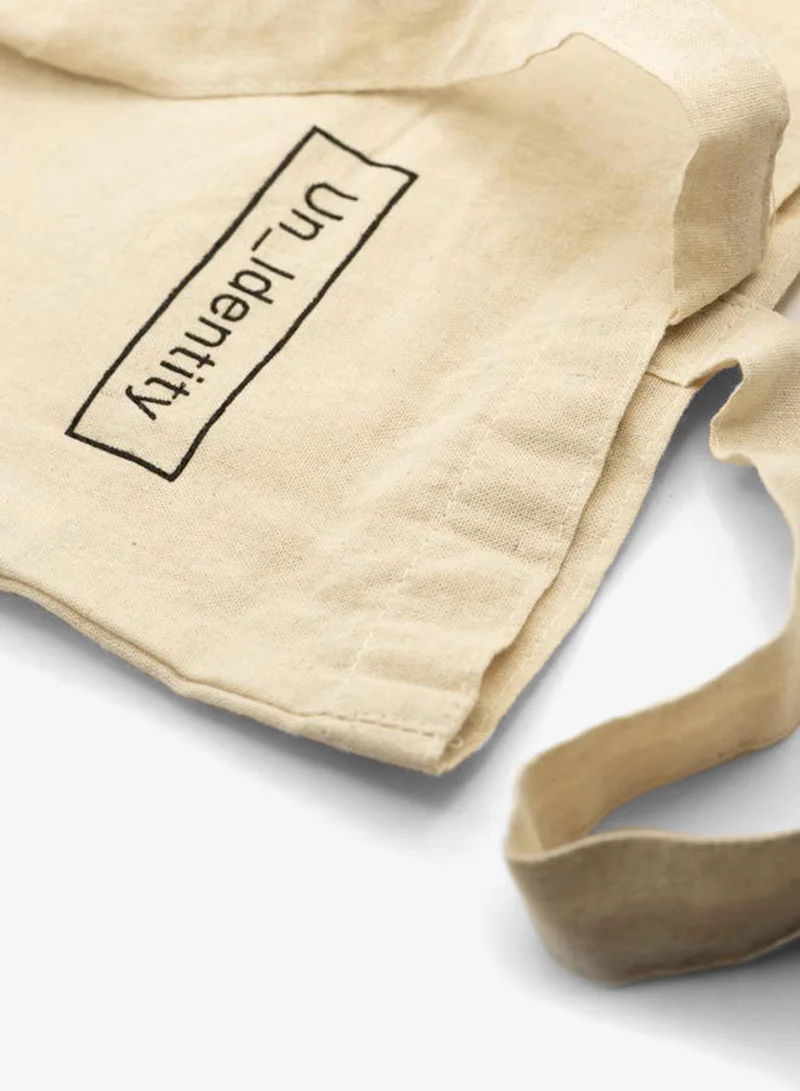 Unidentity Beige Organic Cotton Tote Bag