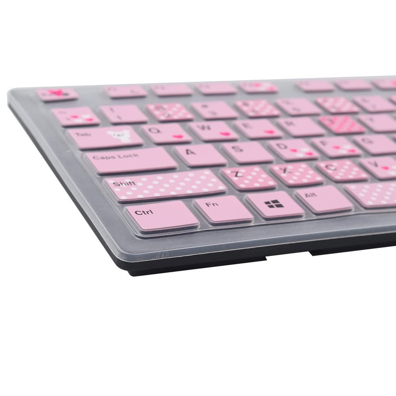 MUBUY-GOL غطاء لوحة مفاتيح لديل KM636 KB216 KB216t KB216d KB216p لوحة مفاتيح سلكية ولاسلكية، ديل أوبتيبلكس 5250 3050 3240 5460 7450 7050، ديل إنسبيرون سطح المكتب 24" 27" 5400 5490 7700 7790 3475 3670 3477 - Image 3