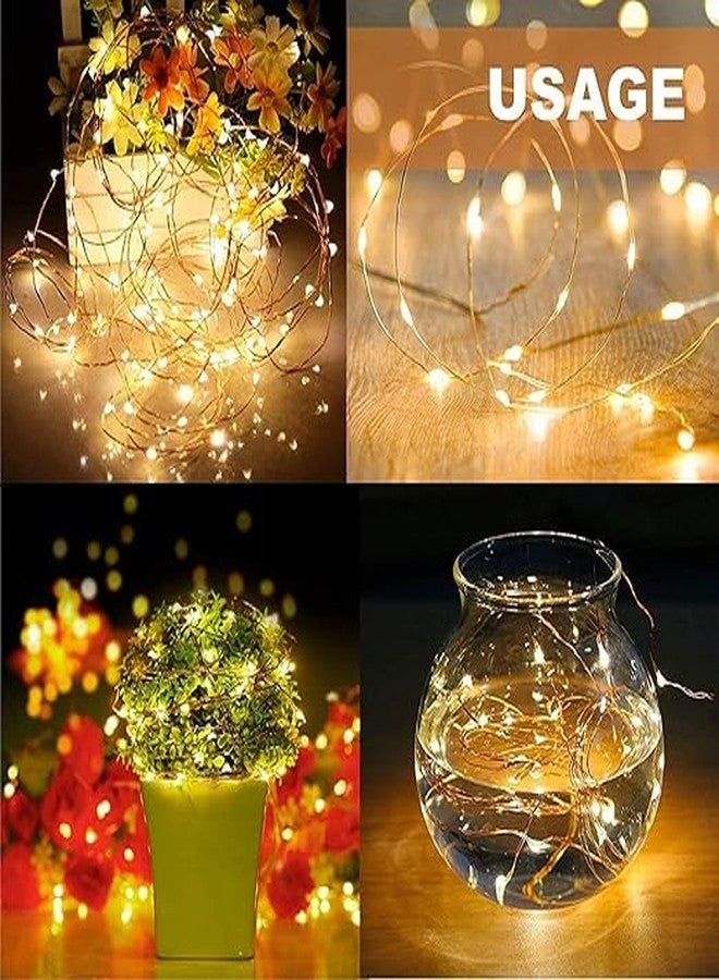 MSGH Mini Natural Wooden Clips with Jute Rope, Photo Hanging Wooden Clips, Mini Wooden Pin, Little Baby Shower, Party Decorations & Hobby Crafts (50pcs Clip, 2pcs Jute & 2pcs Cork Light) - Image 3