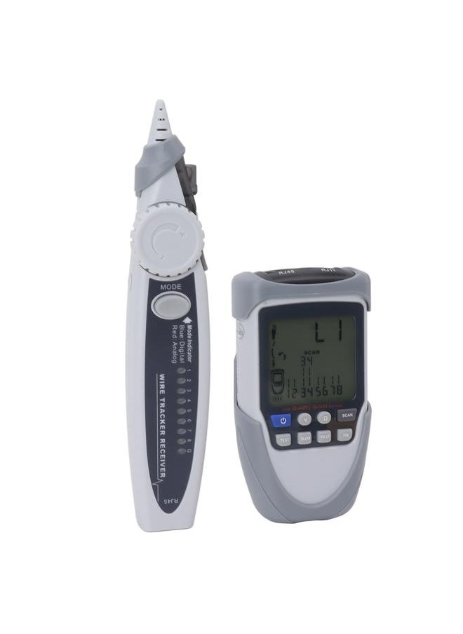 Thoraya - LCD Cable Tracer Multifunctional Cable Tracer with Receiver POE Battery Voltage Cable Tester For Telephone Internet Maintenance - Image 1