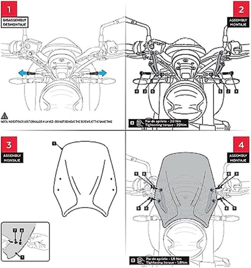 Vuzmode Windscreen Spoiler for Trident 660 - Image 3
