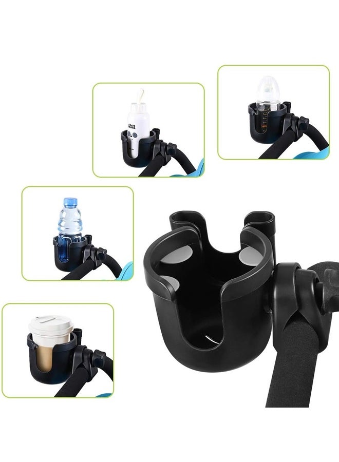 Stroller Cup Holder with Phone Holder, Universal Cup Holder 2-in-1 Cup Phone Holder for Stroller, Bike, Wheelchair, Walker, Scooter - Image 4