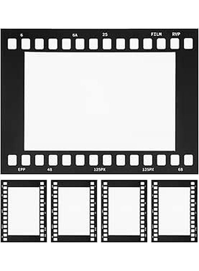 Vintage Film Strip Picture Frames 5pcs Retro Cardboard Photo Collage Wall Decor - Image 1