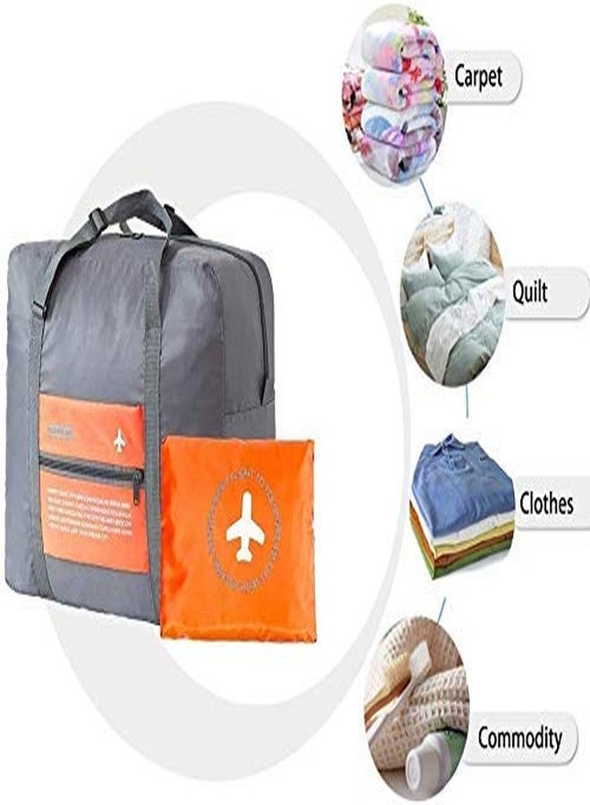 WEELZONE Polyester 32 L Waterproof Foldable Travel Storage Luggage Shoulder Flight Bag (Multicolor) - Image 4