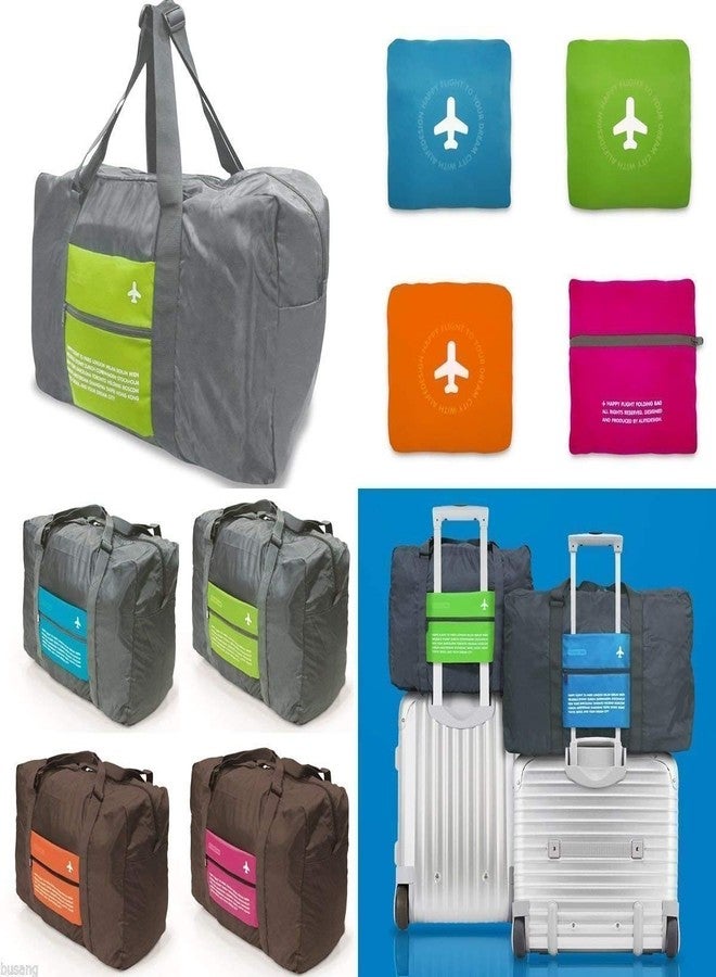 WEELZONE Polyester 32 L Waterproof Foldable Travel Storage Luggage Shoulder Flight Bag (Multicolor) - Image 3