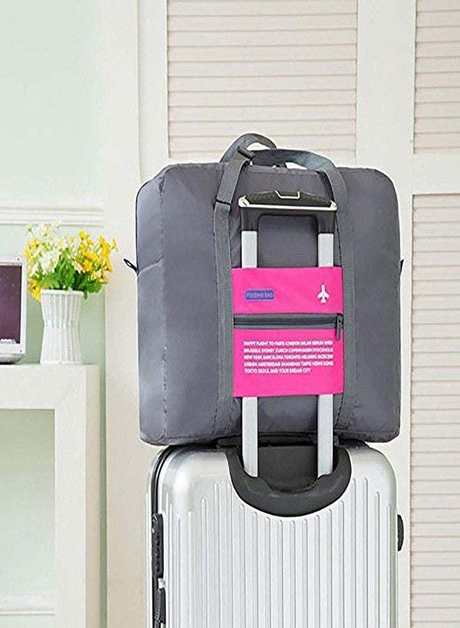 WEELZONE Polyester 32 L Waterproof Foldable Travel Storage Luggage Shoulder Flight Bag (Multicolor) - Image 2