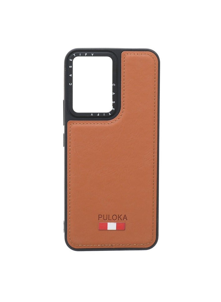 Leather Silicone And Plastic Back Phone Protection Cover For vivo Y02 - Havan - Image 1