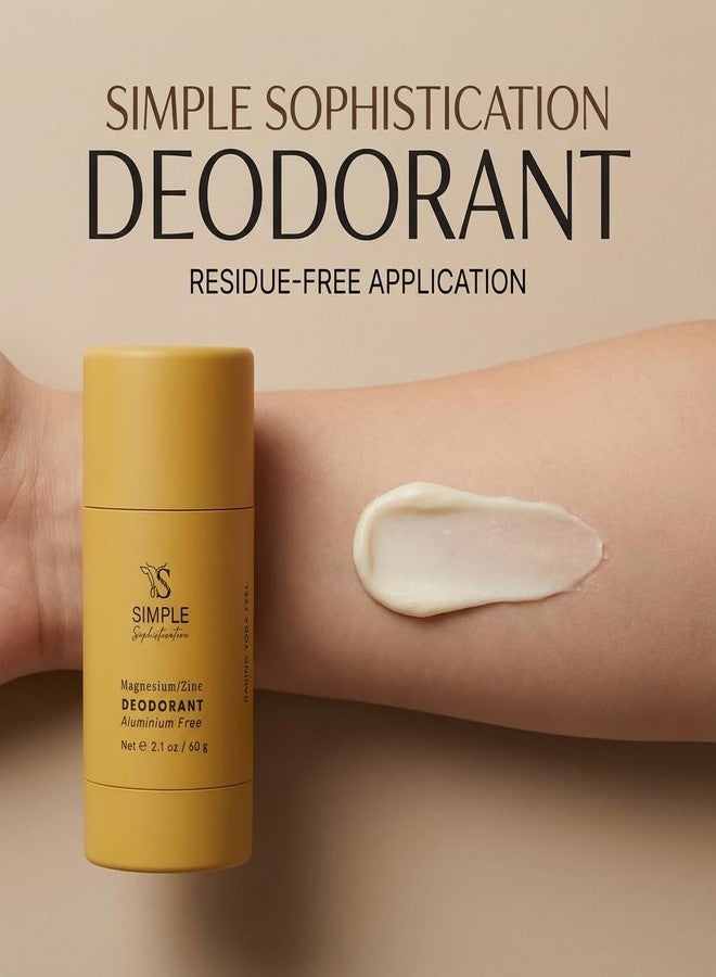 Simple Sophistication Natural deordorant for Men & Women - Aluminium free with Grassfed Beef Tallow, Magnesium Hydroxide & Aloe Vera | No baking soda | For sensitive skin, MADE IN USA (Tobacco - Image 4