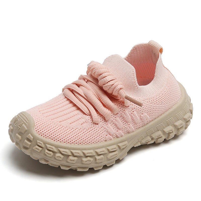 Mesh Sneakers Lightweight Flexible Sole Walking Shoes For Kids Indoor And Outdoor Activities - Image 1