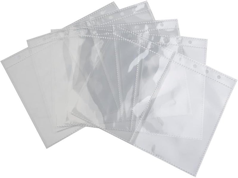 A5 Binder Page Protector Sleeves Refill Insert Sheets PP Material 10 Pack 1 2 4 Pockets - Image 1