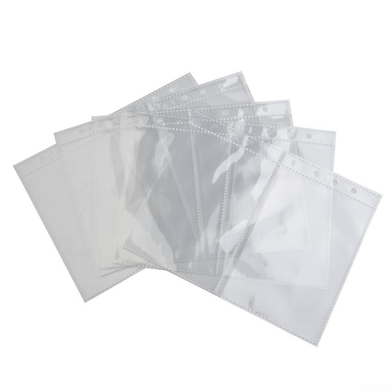 A5 Binder Page Protector Sleeves Refill Insert Sheets PP Material 10 Pack 1 2 4 Pockets - Image 2