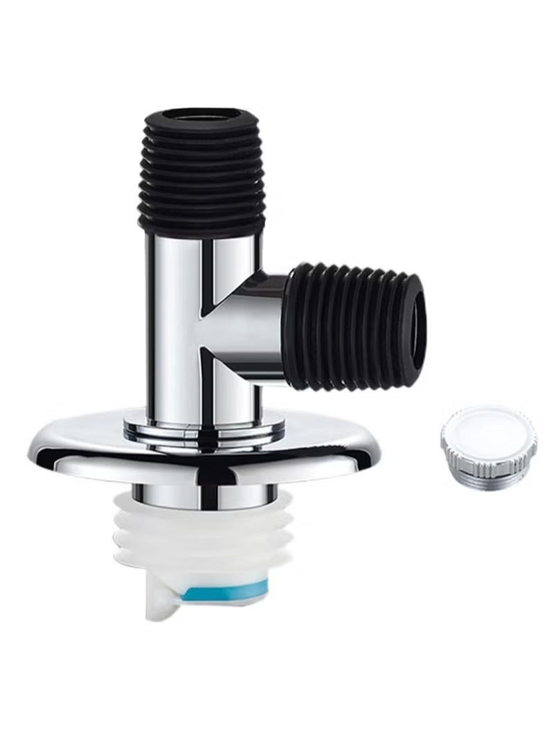 Drain Pipe Floor Drain Connector Durable and Non Slip Three Way Downpipe Interface Washing Machine Drain Pipe Floor Drain Connector - Image 1