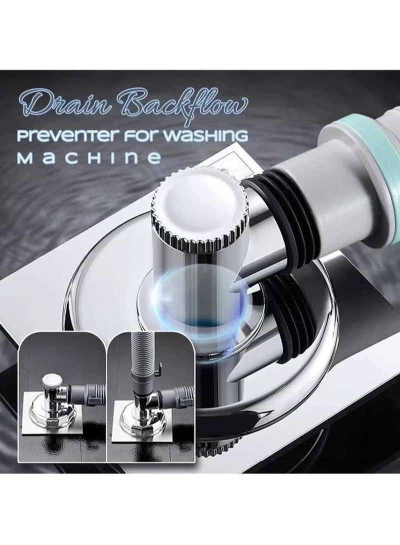 Drain Pipe Floor Drain Connector Durable and Non Slip Three Way Downpipe Interface Washing Machine Drain Pipe Floor Drain Connector - Image 5