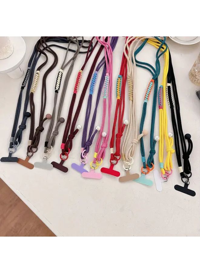 Red Adjustable Anti Loss Phone Lanyard with Clip for Women Hands Free Travel Essential - Image 2