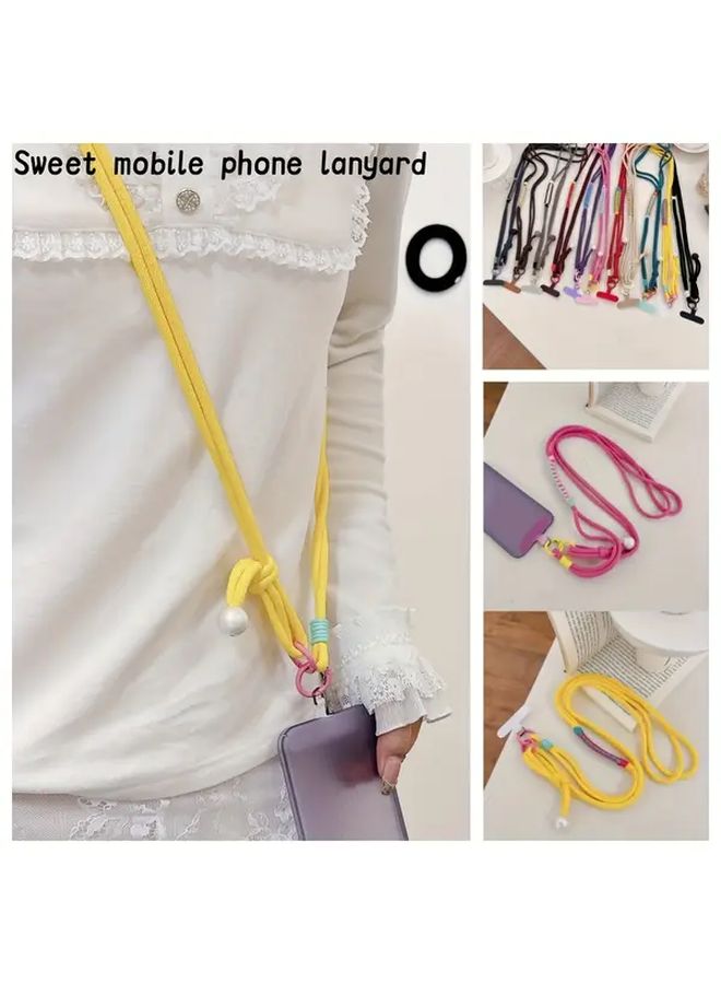 Red Adjustable Anti Loss Phone Lanyard with Clip for Women Hands Free Travel Essential - Image 1