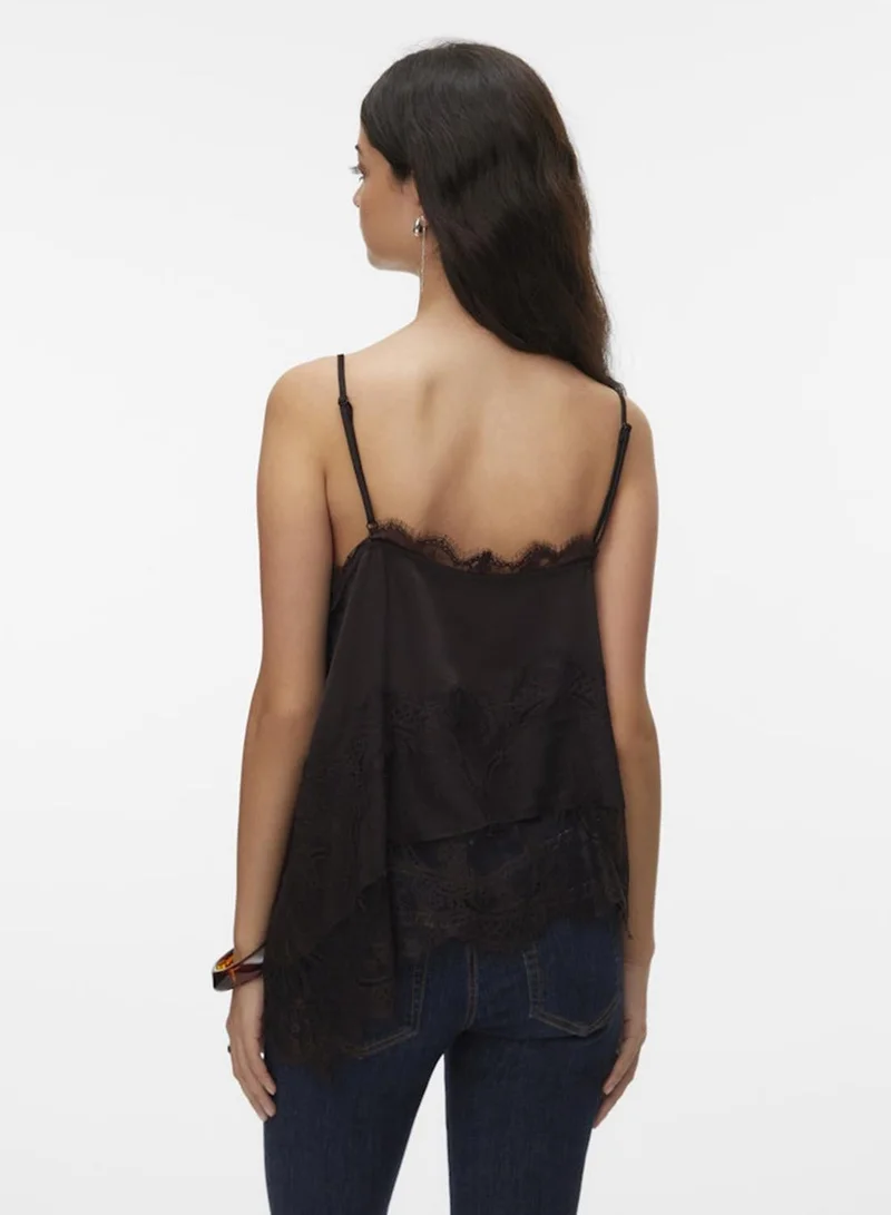فيرو مودا Asymmetric Lace Top