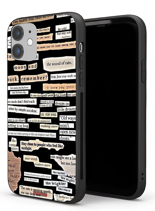 Tolwak Apple iPhone 11 Protective Case Quotes Stickers - Image 1