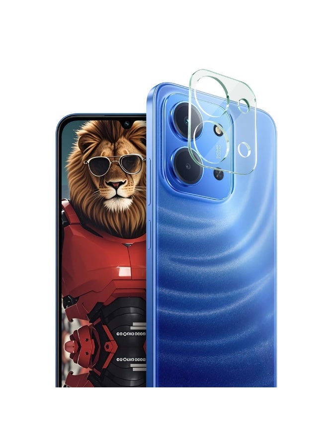 واقي عدسة كاميرا Xiaomi Redmi 15C، واقي شاشة من الزجاج المقوى HD [تغطية كاملة] [مضاد للخدش] حماية من السقوط فائق الشفافة/حافظة عدسة رفيعة - شفاف - Image 1