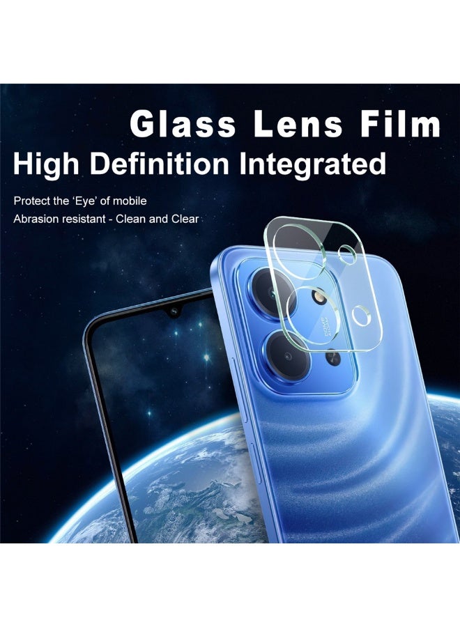 واقي عدسة كاميرا Xiaomi Redmi 15C، واقي شاشة من الزجاج المقوى HD [تغطية كاملة] [مضاد للخدش] حماية من السقوط فائق الشفافة/حافظة عدسة رفيعة - شفاف - Image 2