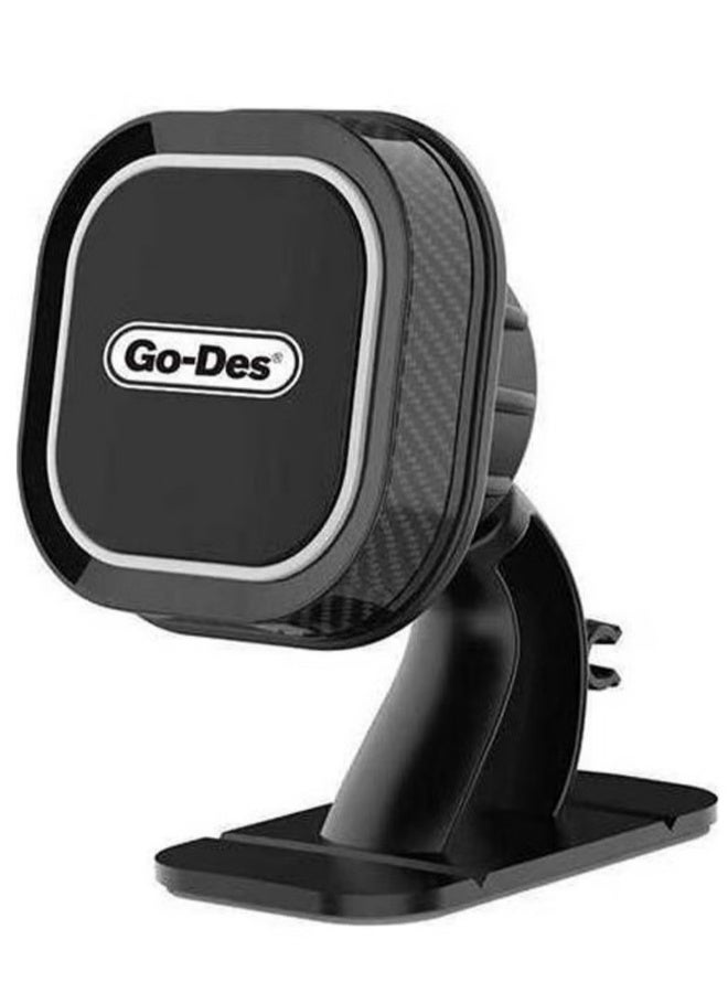 GO-DES Magnetic Dashboard Car Mount – Strong Hold Phone Mount for Cars, Universal Compatibility, Easy Installation, Secure Grip for Smartphones - Image 1