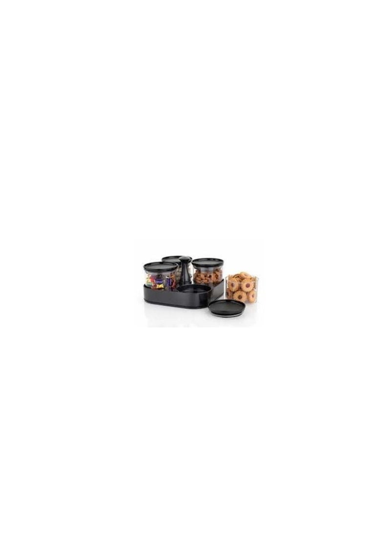 ANKUR Plastic Circuler Revolving Container Set,Shelves:4 Size - Image 3
