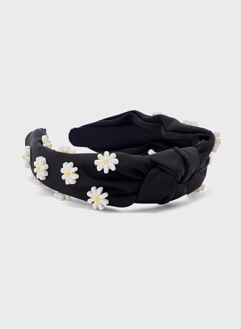 Ginger Embellished Daisy  Floral Headband  - Image 1