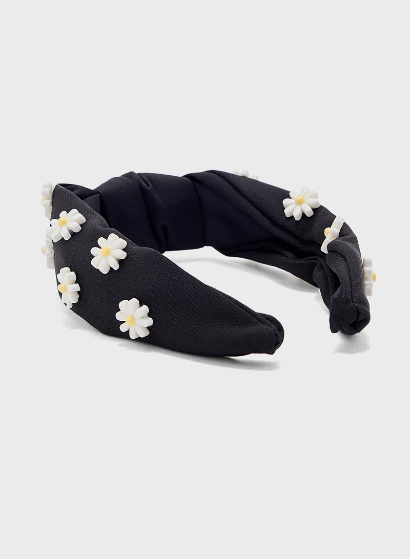 Ginger Embellished Daisy  Floral Headband  - Image 2
