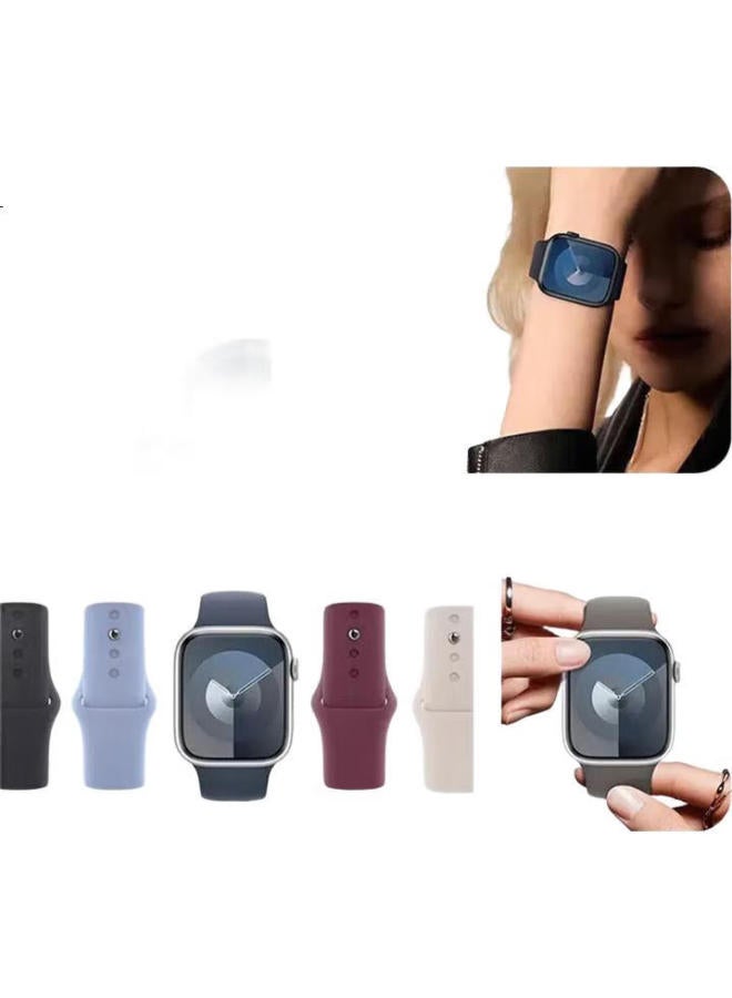 WITGOER Watch Band [Brand Compatible With Apple Watch/S10/9/8/7 Sports Silicone Iwatch/6/Se/Ultra2 Non-Magnetic Attraction Men And Women - Image 1