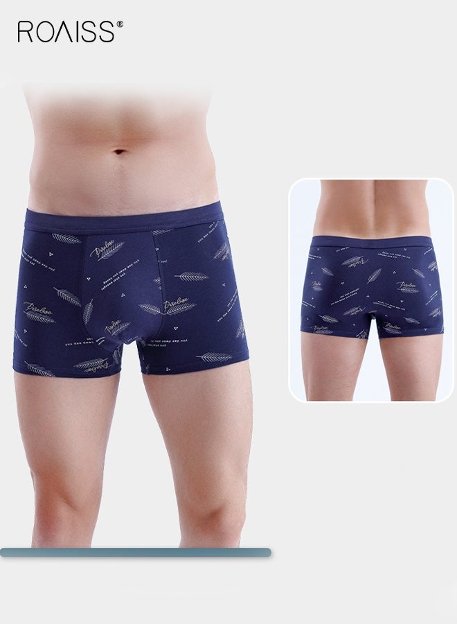 roaiss 4 PCS Antibacterial Boxer Shorts Men Cotton Mens Underwear Shorts Three-Dimensional Print Breathable Non-marking Boxer Briefs Comfortable Skin-Friendly Not Stuffy  - Image 5