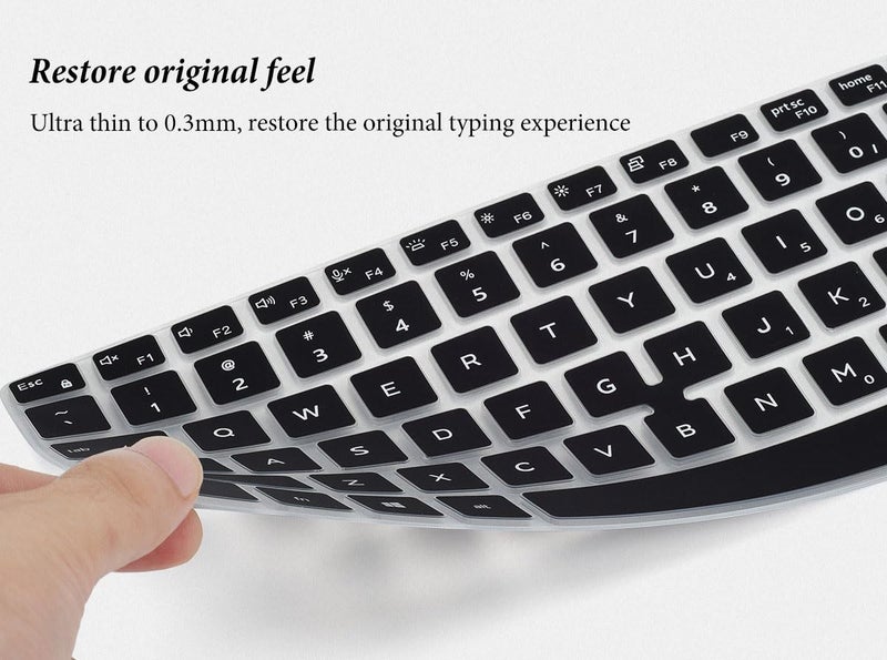 CASEDAO Keyboard Cover Skin for Dell Latitude 5400 5401 5410 5411 7400 14 inch Laptop with Trackpoint, Dell Latitude 14 Keyboard Protector, Laptop Accessories -Black - Image 4