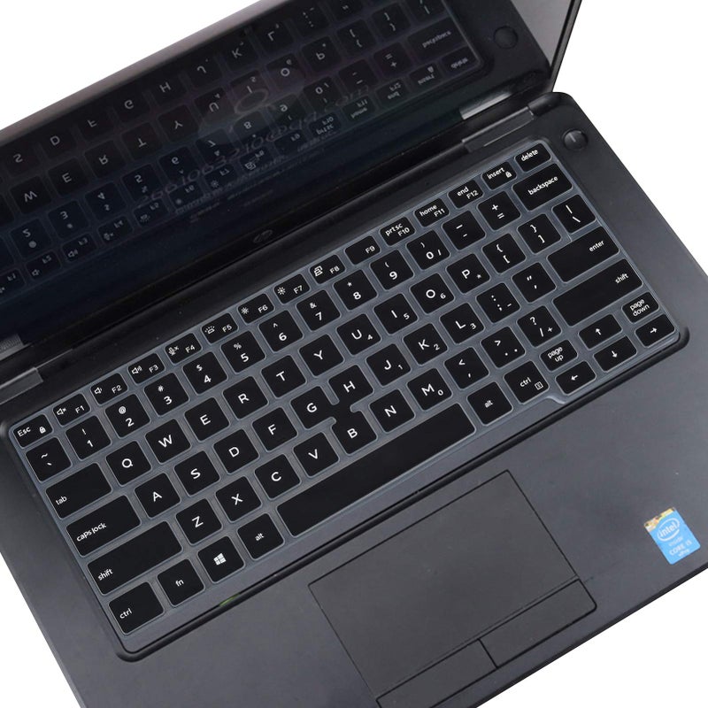 CASEDAO Keyboard Cover Skin for Dell Latitude 5400 5401 5410 5411 7400 14 inch Laptop with Trackpoint, Dell Latitude 14 Keyboard Protector, Laptop Accessories -Black - Image 1