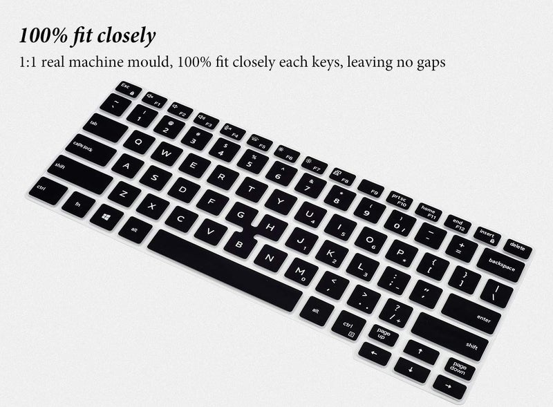 CASEDAO Keyboard Cover Skin for Dell Latitude 5400 5401 5410 5411 7400 14 inch Laptop with Trackpoint, Dell Latitude 14 Keyboard Protector, Laptop Accessories -Black - Image 2