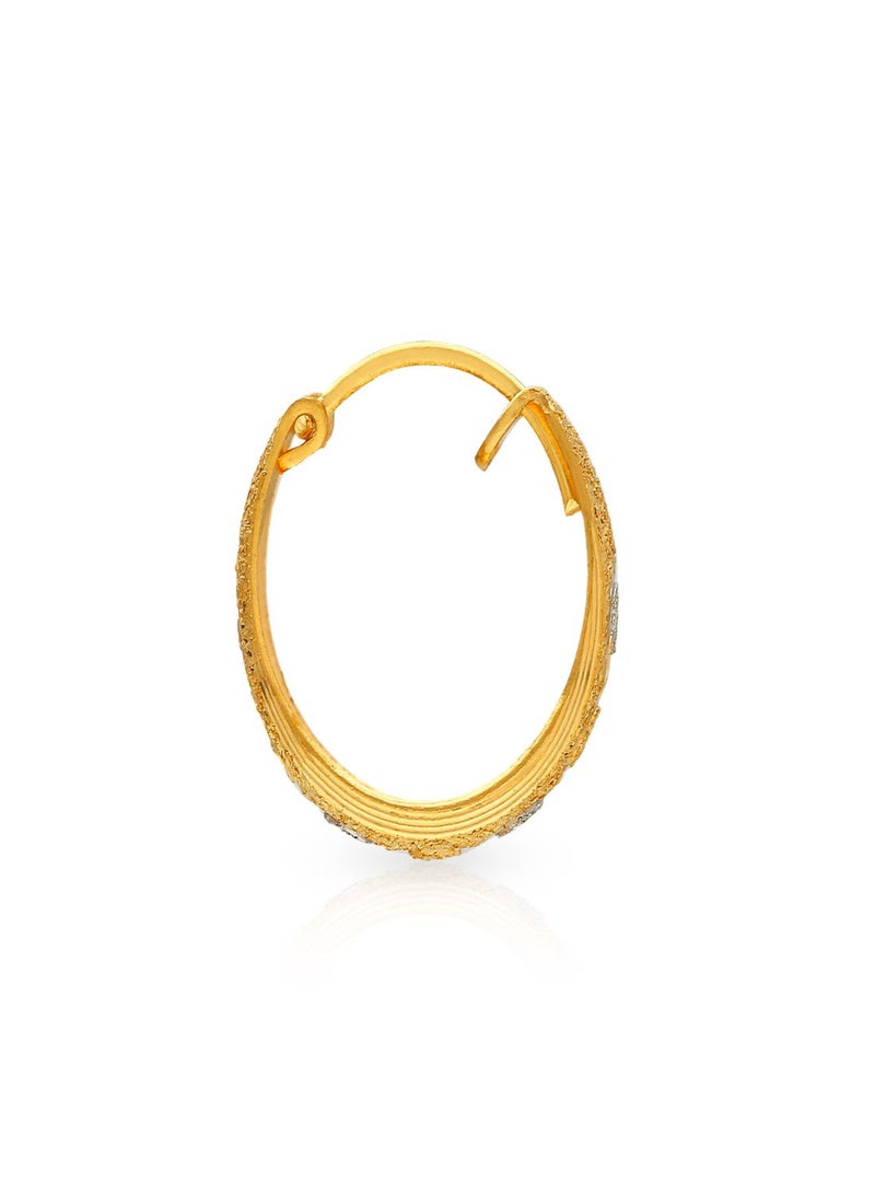 Malabar Gold and Diamonds 22 Karat 916 Purity Hoops & Bali Style Endless Hoop Earring for Women AIER198 - Image 2