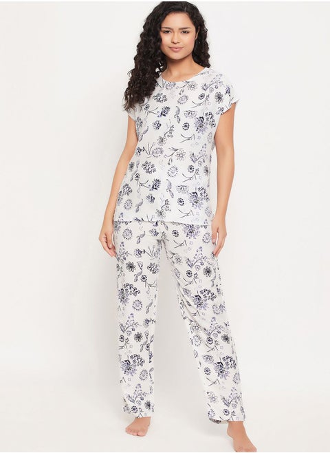 Printed Top & Pyjama Set