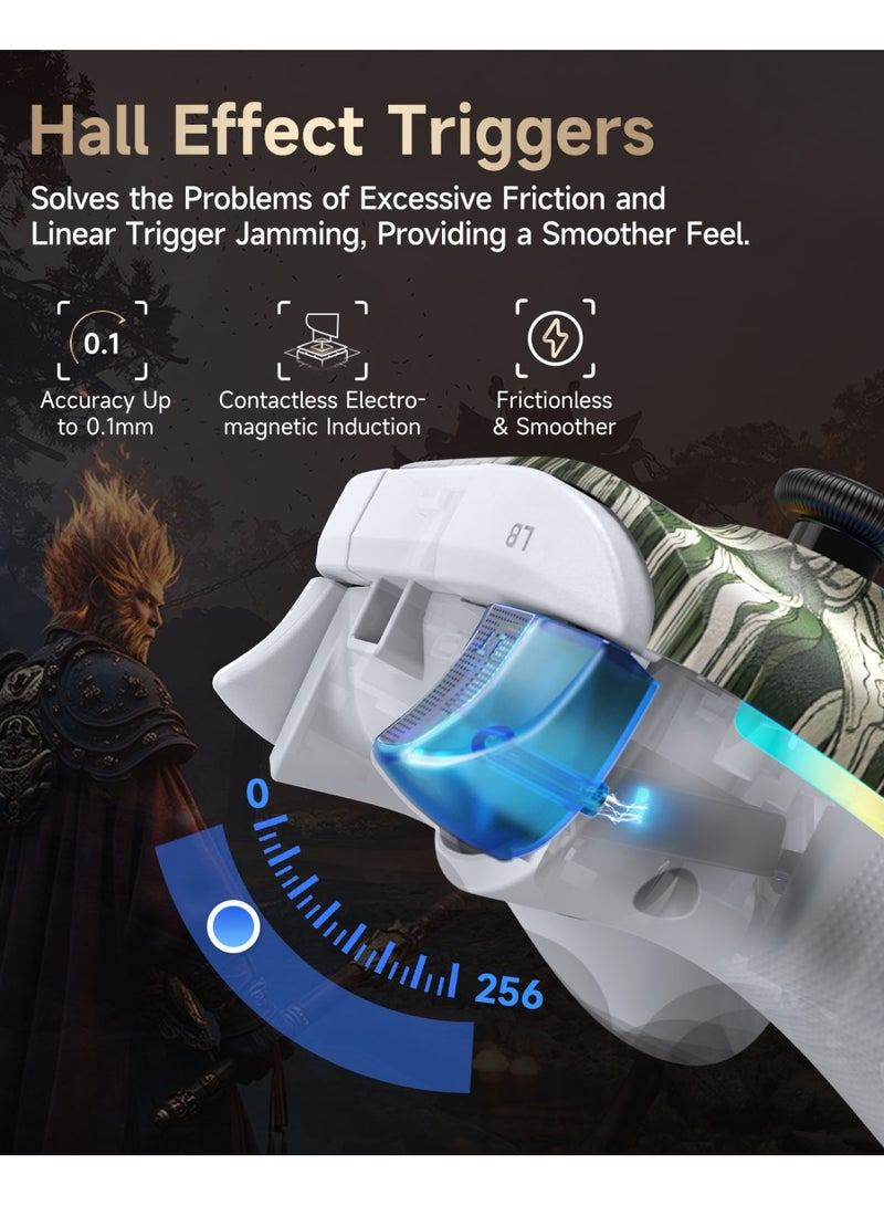 EasySMX X15 Improved Wireless Bluetooth PC Controller with Hall Joysticks/Triggers/RGB Lighting, No Stick Drift, No Dead Zone, Works for Windows PC, Android, Steam and Switch - Image 4