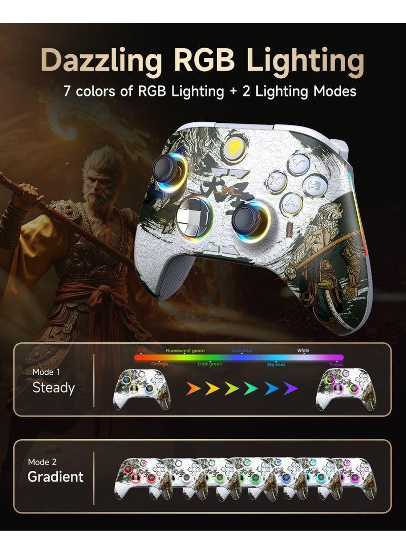 EasySMX X15 Improved Wireless Bluetooth PC Controller with Hall Joysticks/Triggers/RGB Lighting, No Stick Drift, No Dead Zone, Works for Windows PC, Android, Steam and Switch - Image 2