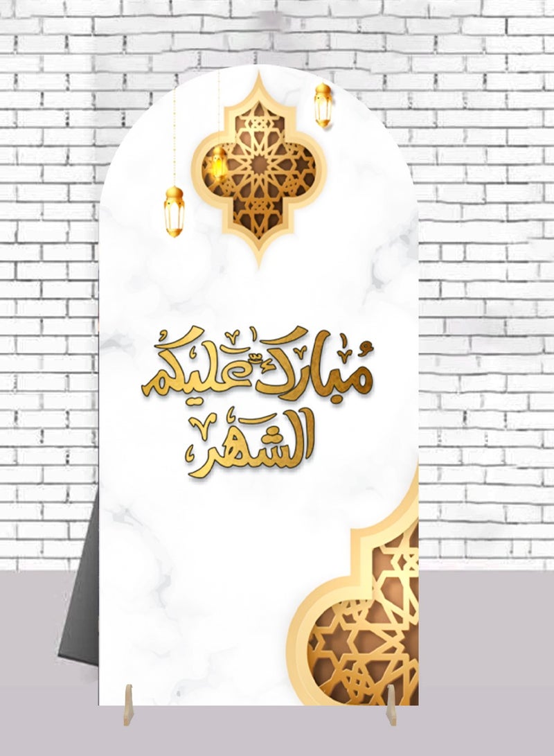 QUTOOB Home Decorations - Ramadan Decor Ramadan Wallpapers - Ramadan and Eid Decorations - Decoration Art and Wall Paper Decoration Stand For Reception, for Welcoming , for a Cozy and Inviting Atmosphere - Image 1