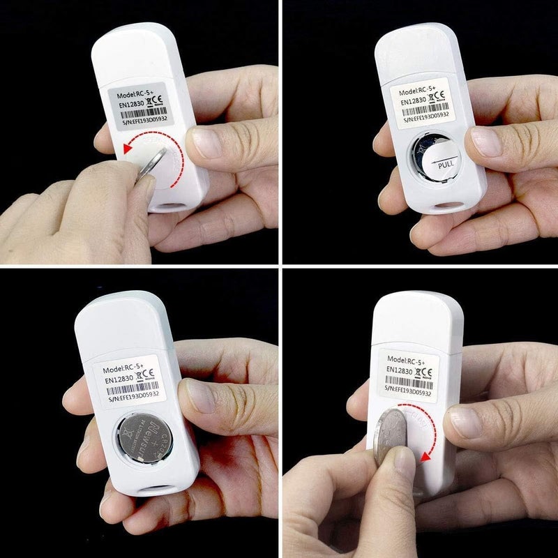 إليتك مسجل بيانات درجة الحرارة الرقمي RC-5+ PDF USB القابل لإعادة الاستخدام، مقياس حرارة الثلاجة بدقة عالية 32000 نقطة - Image 5