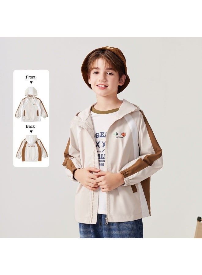 Badibadi Children's Jacket Spring/autumn, Boys And Girls' Casual Jacket With Contrast Color Print - Image 2