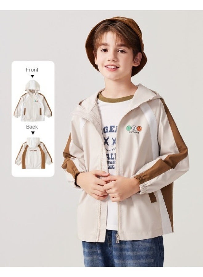 Badibadi Children's Jacket Spring/autumn, Boys And Girls' Casual Jacket With Contrast Color Print - Image 1