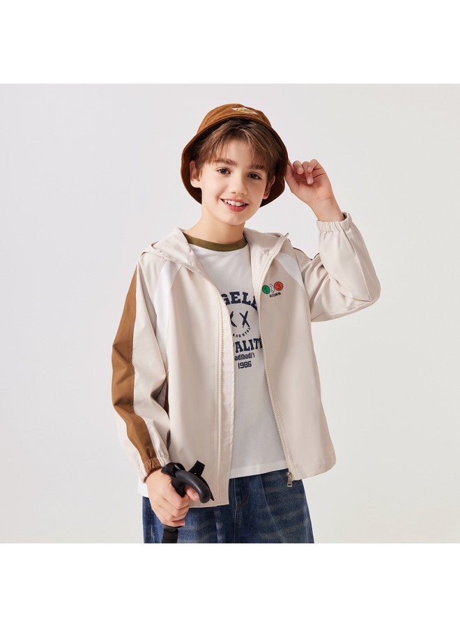 Badibadi Children's Jacket Spring/autumn, Boys And Girls' Casual Jacket With Contrast Color Print - Image 3