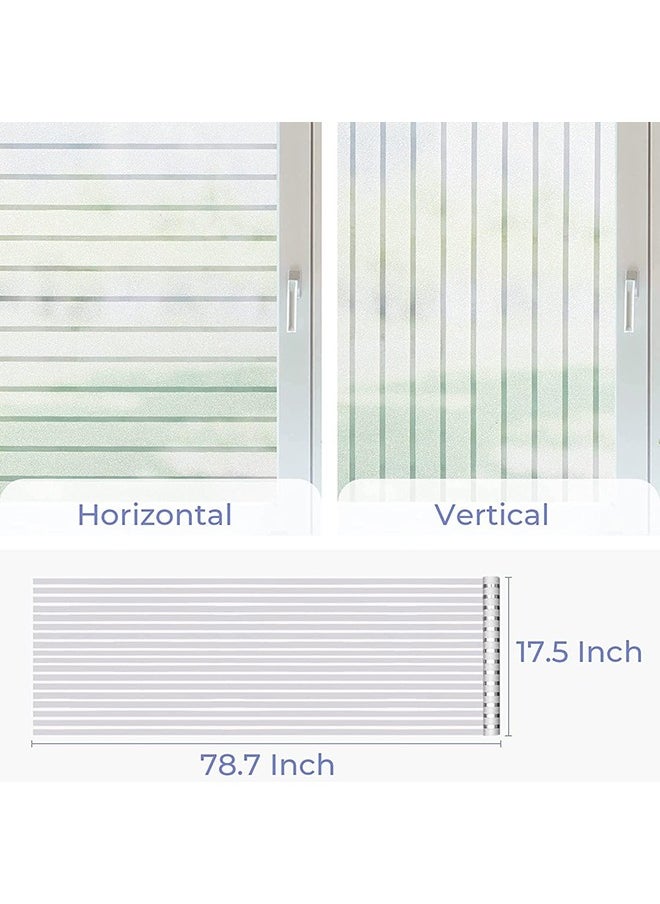 Arabest Window Privacy Film Blinds Frosted Glass Film Sun UV Blocking Static Adsorption Non-Adhesive Thermal Control Home Office Decorative Sticker Bathroom Door Covering (45*200cm)  - Image 5