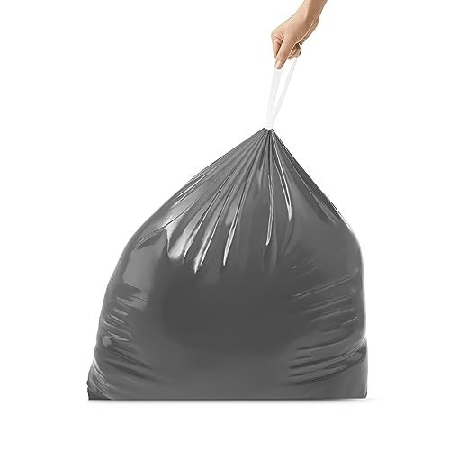 simplehuman Code Q 40 Count, Genuine Odorsorb Custom Fit Liners, Drawstring Odor Absorbing Trash Bags in Dispenser Packs, 50-65 Liter / 13-17 Gallon - Image 2