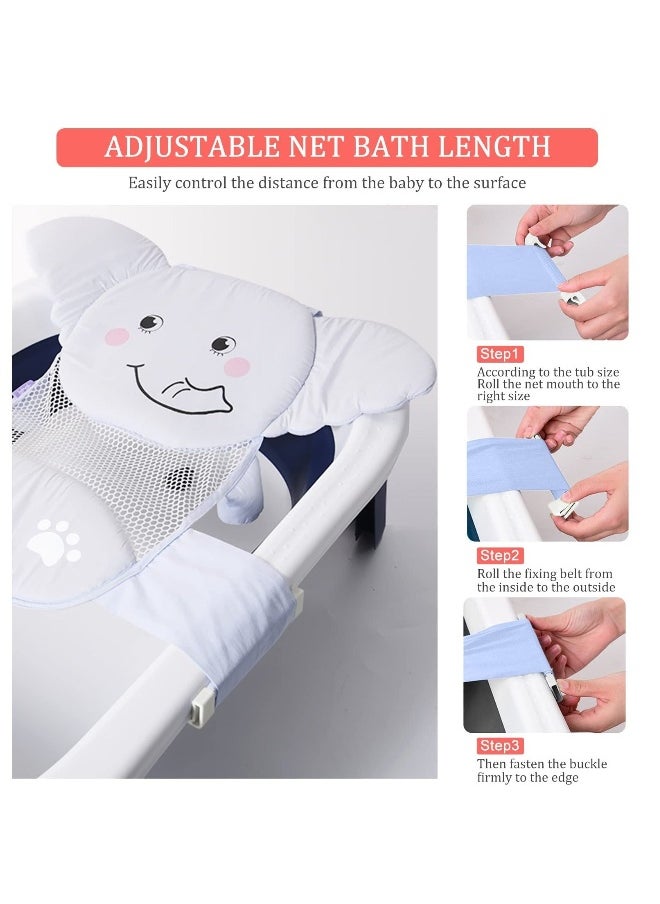 Generic - Baby Bath Seat Support Net, Blue Elephant - Image 1