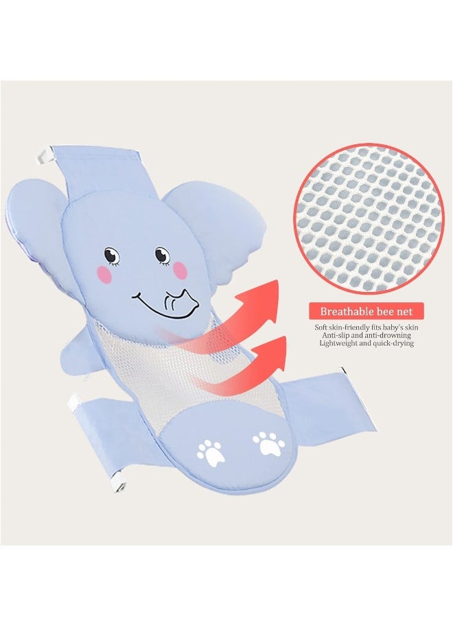 Generic - Baby Bath Seat Support Net, Blue Elephant - Image 1