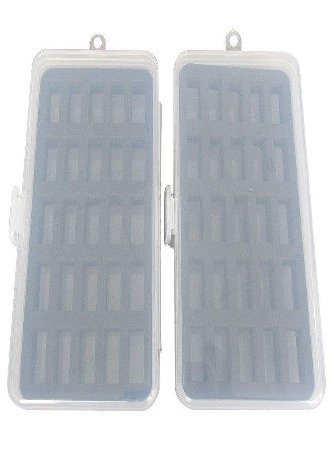 CKPSMS Brand -# BB-25B Box 2Pack Bobbin Case for Jumbo (M Size) Bobbin (Box Only) Hold 50PCS Bobbins (Type:50 Holes (for Jumbo Bobbin)) - Image 1